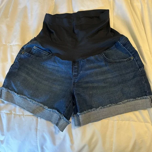 Sonoma Cuffed Maternity Jean Shorts - Picture 3 of 5